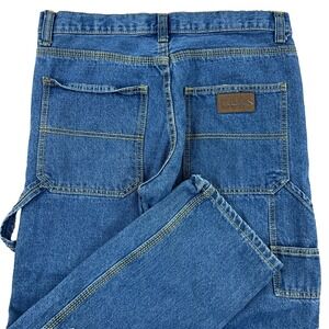 Vintage Y2K Chams Jeans Boys 8 Husky Carpenter Baggy Skate 2000s Youth 32x25